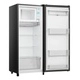 Heladera Hisense Single Door 177 Litros Dispenser De Agua Negra