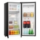 Heladera Hisense Single Door 177 Litros Dispenser De Agua Negra
