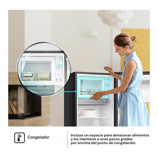 Heladera Hisense Single Door 177 Litros Dispenser De Agua Negra