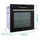 Horno Eléctrico Hisense Empotrable 73 Litros Negro 94BI66331AG
