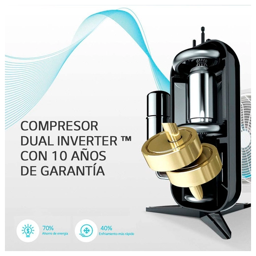 Aire Acondicionado LG Artcool Inverter 5200W ThinQ Negro 220V