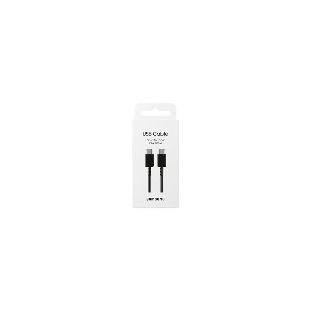 Cable USB Samsung Tipo C 1,8M Max 3A 60W Negro