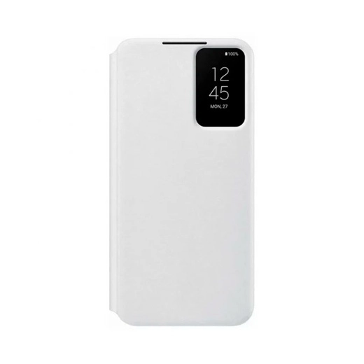 Funda Smart Clear View Cover S22+ Blanca