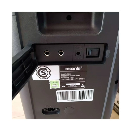 Parlante Portátil Moonki 900W 60W Rsm Bt 2X5’’
