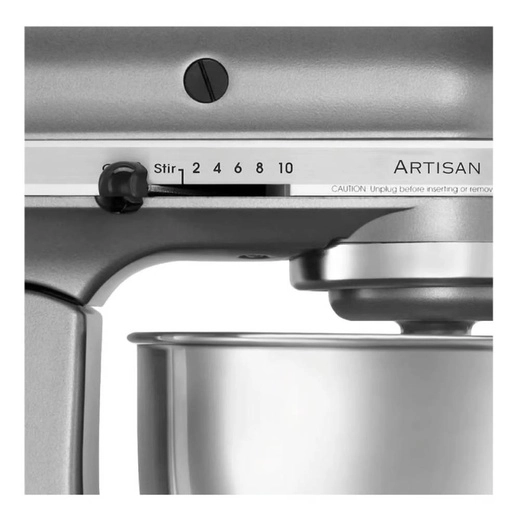 Batidora Planetaria Kitchen Aid Artisan Plateada