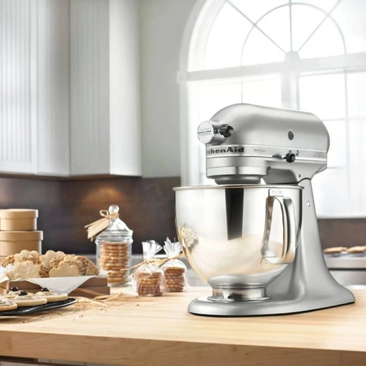 Batidora Planetaria Kitchen Aid Artisan Plateada