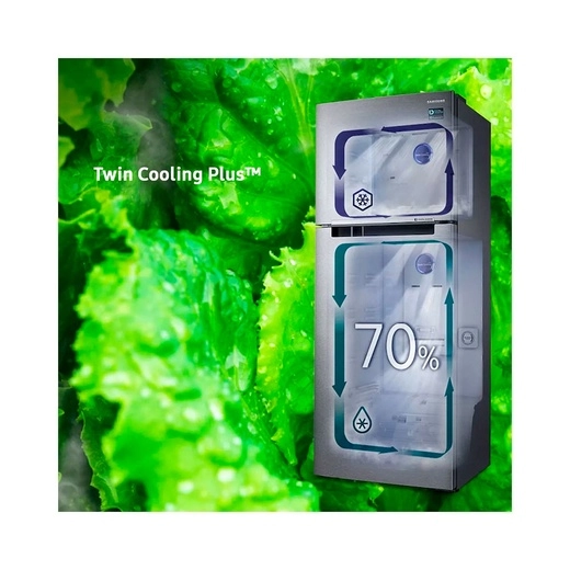 Heladera Samsung Freezer Superior 362 Lts Gris