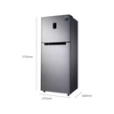 Heladera Samsung Freezer Superior 362 Lts Gris