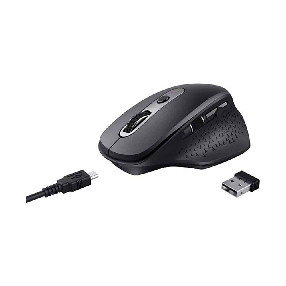 Mouse Trust Ozaa Recargable Negro