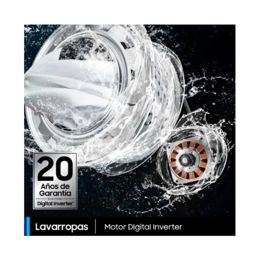 Lavarropas Samsung 6.5 Kg inverter silver