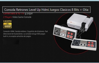Consola Family Retro Nes Hd Level Up