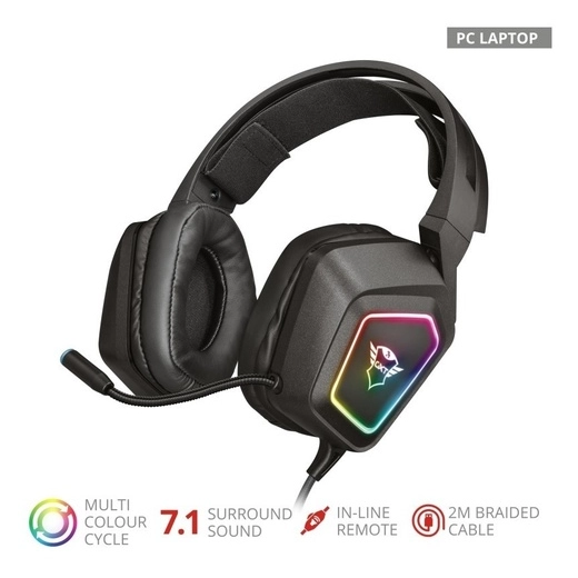 Auricular Gamer Trust Gxt450 Bliz Rgb7.1