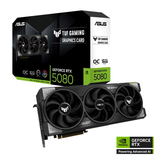Placa de video Asus TUF Gaming GeForce RTX 5080 OC Edition 16GB