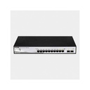 Swtich Administrable PoE D-Link DGS-1210-10P Rackeable - 8 Port Poe/ 2 Port SFP