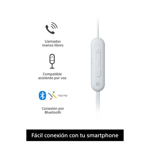 Auriculares Sony WI-C100/WZUC White