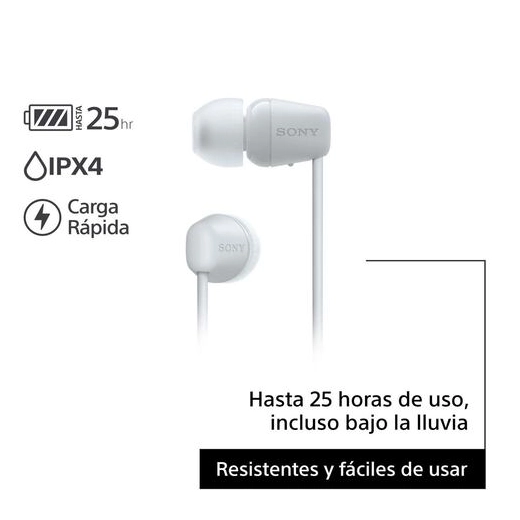 Auriculares Sony WI-C100/WZUC White