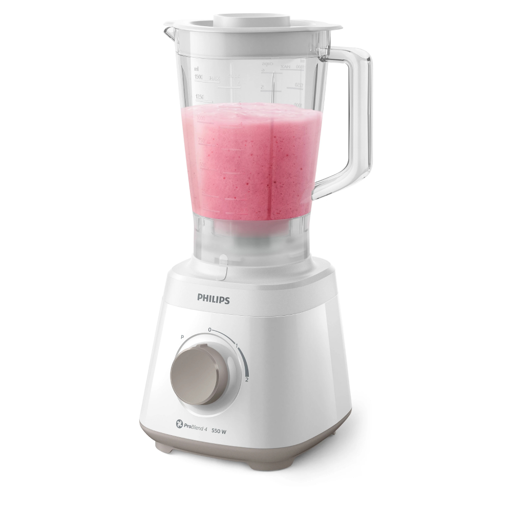 Licuadora Philips 2L 550W Con Jarra De Plástico Blanca