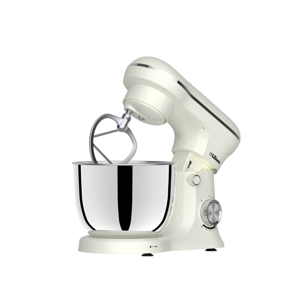 Batidora Planetaria Liliana 5 Lts 1000W 10 velocidades Mixtime crema