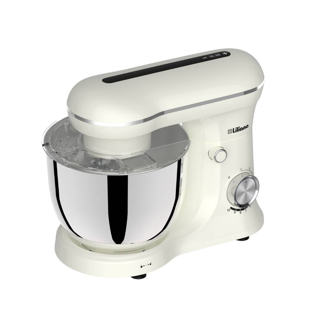 Batidora Planetaria Liliana 5 Lts 1000W 10 velocidades Mixtime crema