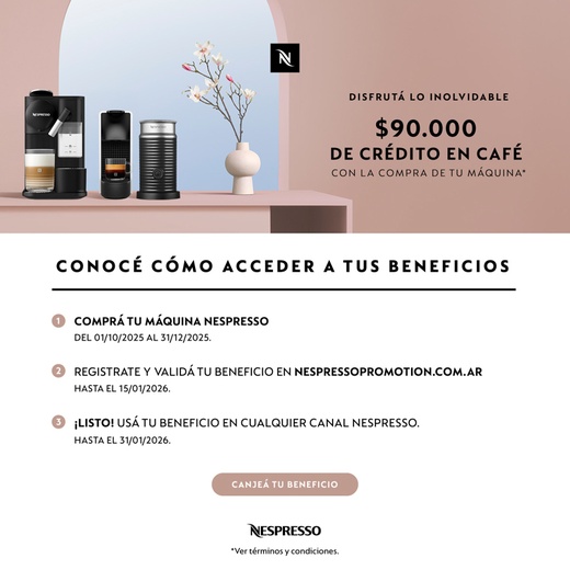 Cafetera Nespresso Inissia Mini Roja         