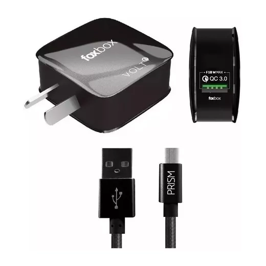 Cargador De Pared Foxbox Volt Neg Type-C
