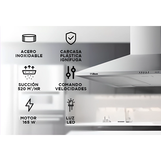 Campana Extractor de cocina Liliana Airclean
