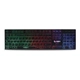 Teclado Gaming NBX Ultra Slim Rainbow Negro Español