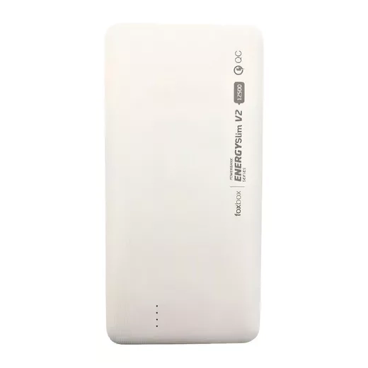 Powerbank Foxbox Energy Slim V2 12500 Mah Blanco