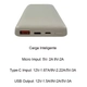 Powerbank Foxbox Energy Slim V2 12500 Mah Blanco