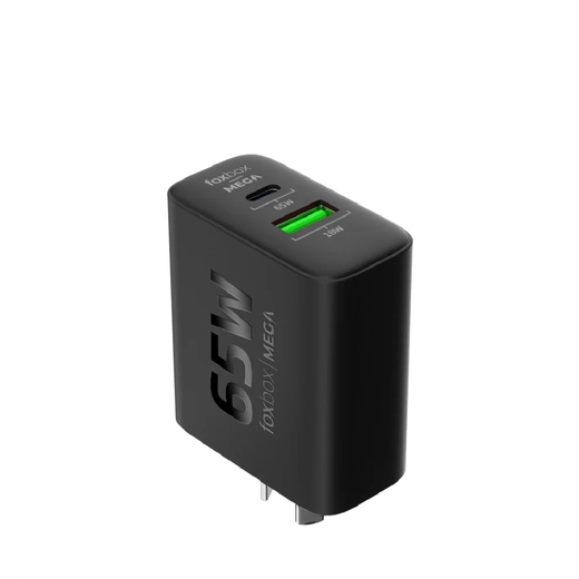 Cargador 65W FOXBOX Mega Negro Con Cable