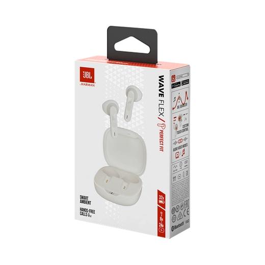 Auricular JBL Wave Flex TWS Blanco
