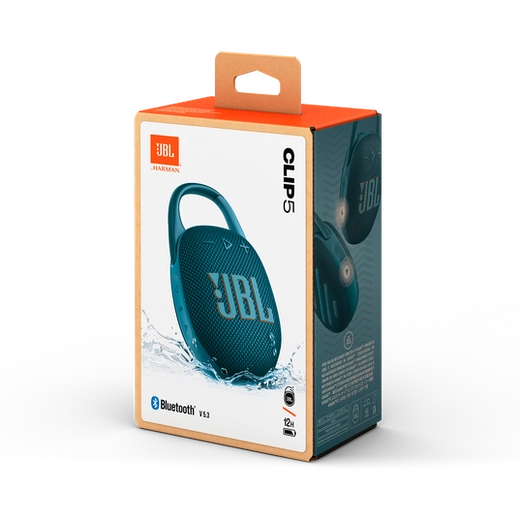 Parlante JBL Clip 5 Con Bluetooth Impermeable Azul