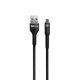 Cable Foxbox Round Micro USB Negro 1mt