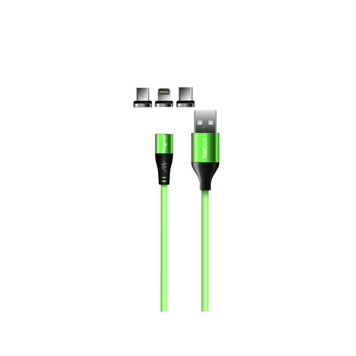 Cable Magnet 3 Foxbox Micro Type-C Verde