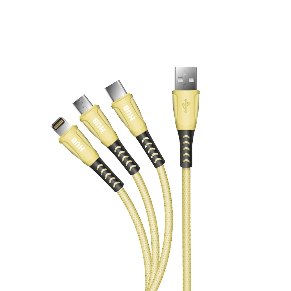 Cable Magnet FOXBOX Micro Type-C Amarillo