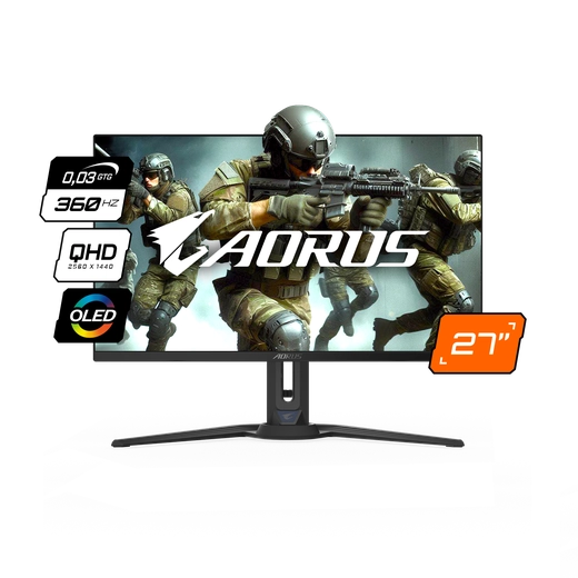 Monitor Gigabyte 27 OLED 360Hz 0,03 Ms GTG FO27Q3 SA1