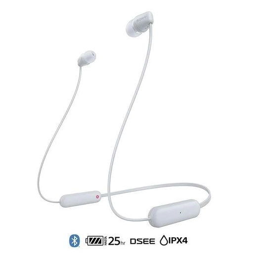Auriculares Sony WI-C100/WZUC White