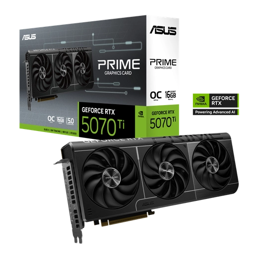Placa de video Asus Prime GeForce RTX 5070 Ti OC Edition 16GB