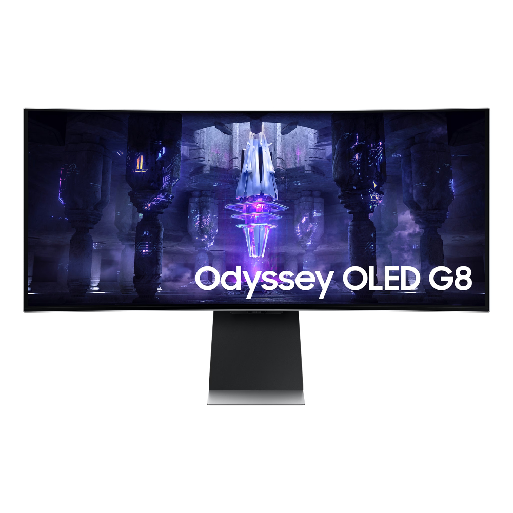 Monitor Gamer Curvo Samsung Odyssey Oled G8  LCD 34" Plateado 100V/240V