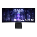 Monitor Gamer Curvo Samsung Odyssey Oled G8  LCD 34" Plateado 100V/240V