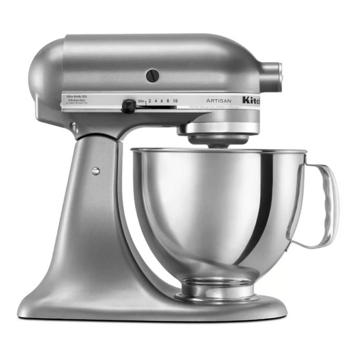Batidora Planetaria Kitchen Aid Artisan Plateada