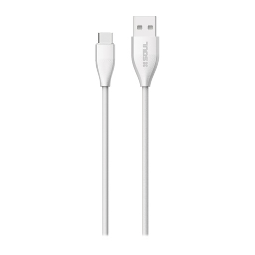 [USB-STYPE1BL] Cable Usb Soft Tipo C 1 Metro Blanco