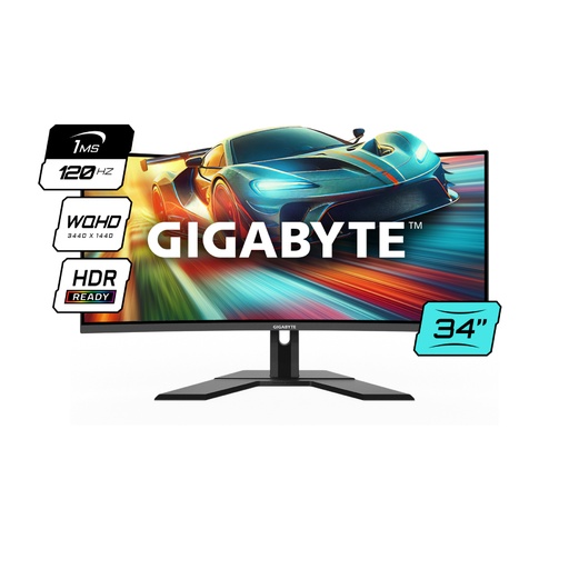 [GS34WQC US1] Monitor Gigabyte Curvo 34 VA 1500R 120Hz 1Ms GS34WQC US1