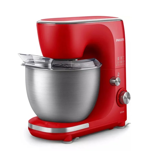[HR7922/40] Batidora Planetaria Philips 5L Roja De Acero Inoxidable 12 Velocidades