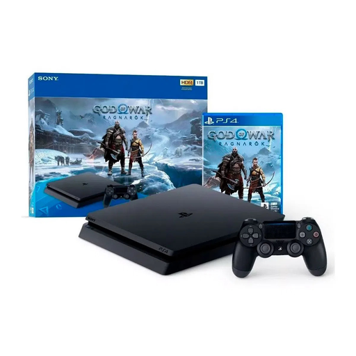 [NPS711719560470] Consola Sony Playstation Ps4 1Tb + Videojuego God Of War Ragnarok