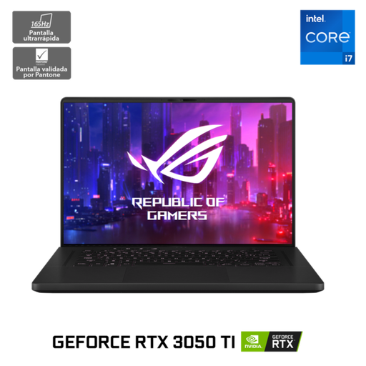 [GU603ZE-LS001W] Notebook Gamer Rog Zephyrus M16 Gu603Ze-Ls001W I7 W11 16Gb 512Ssd W11 Rtx 3050