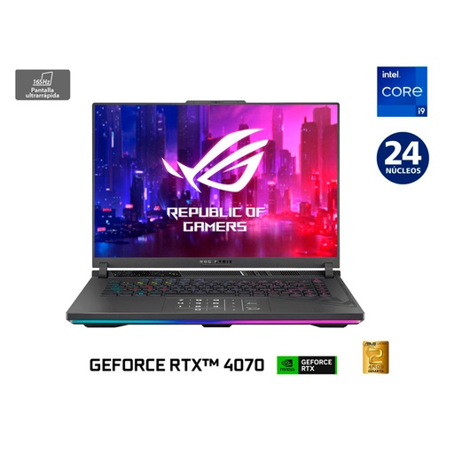 [G614JI-N3172W] Notebook Gamer Rog Strix G16 G614Ji-N3172W Nvidia Geforce Rtx 4070 Core I9 16Gb 1Tb