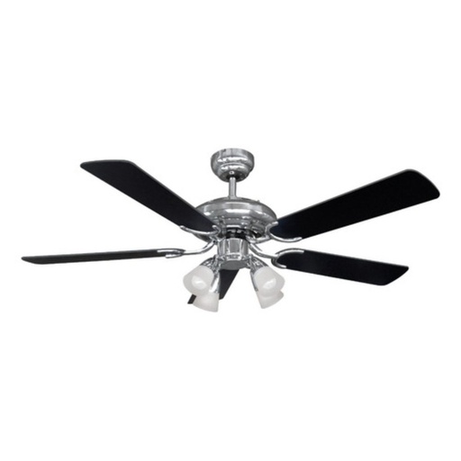 [VTHM415R] Ventilador De Techo Liliana Negro Con 5 Palas Color Plata 48 Vthm415R